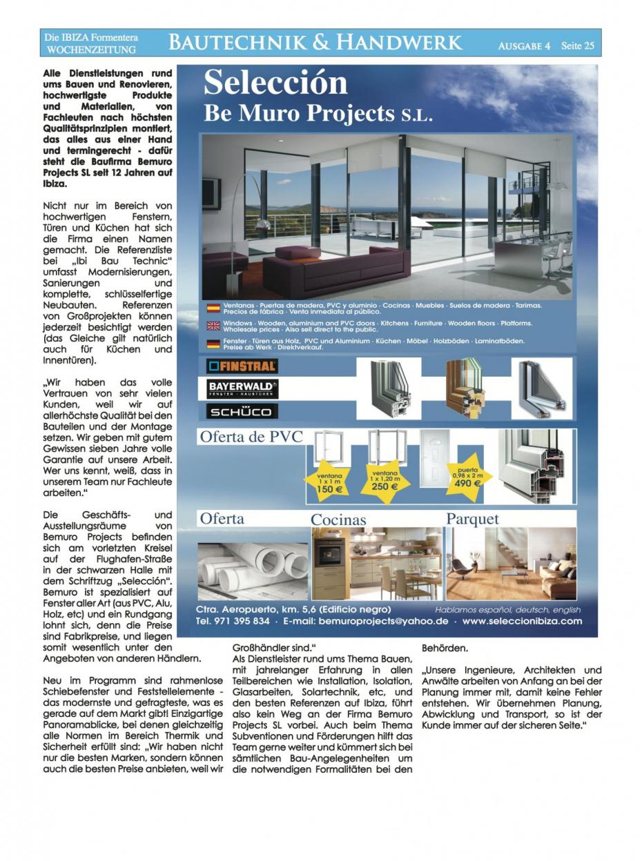 Ibizawochenzeitung Auflage 1 Bau und Technik