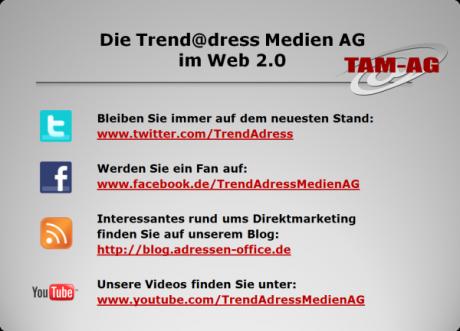 Trend@dress Medien AG - Firmenpräsentation Social Media TAM AG