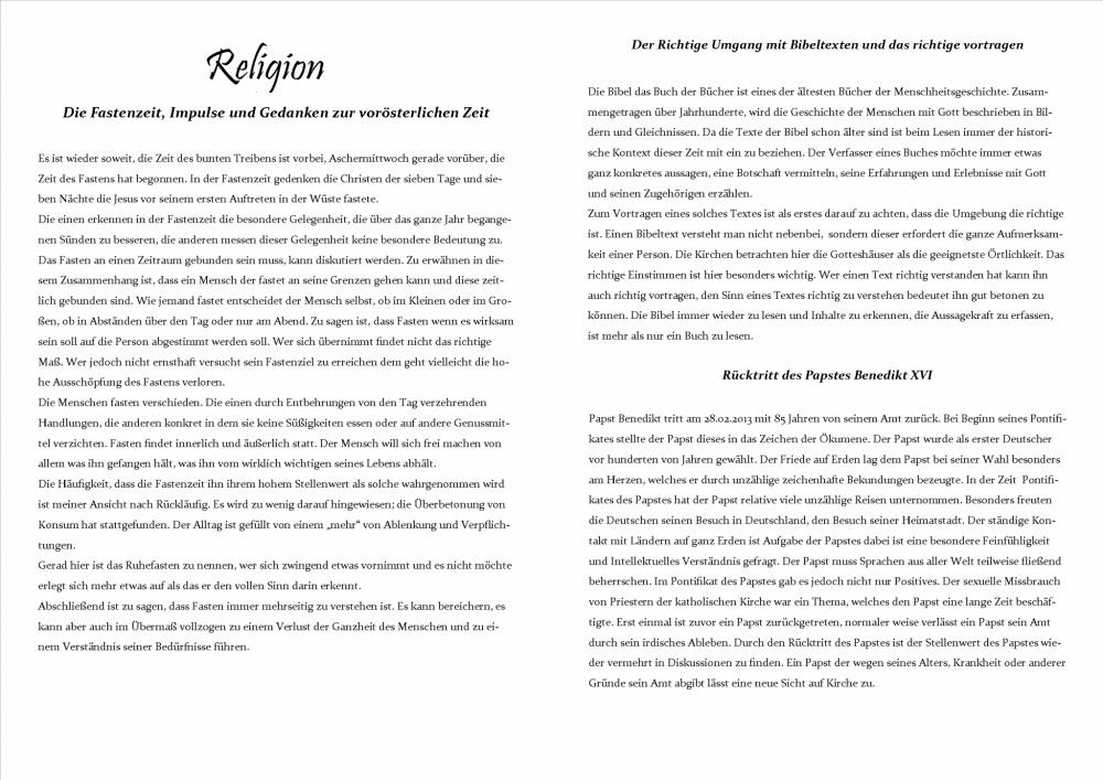 Zeig! Ausgabe 1 Religion