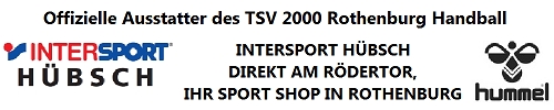 Hallenheft Hallen Journal TSV Rothenburg Handball Sponsoren