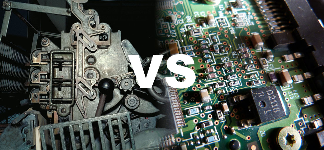 Mechanik vs. Digital